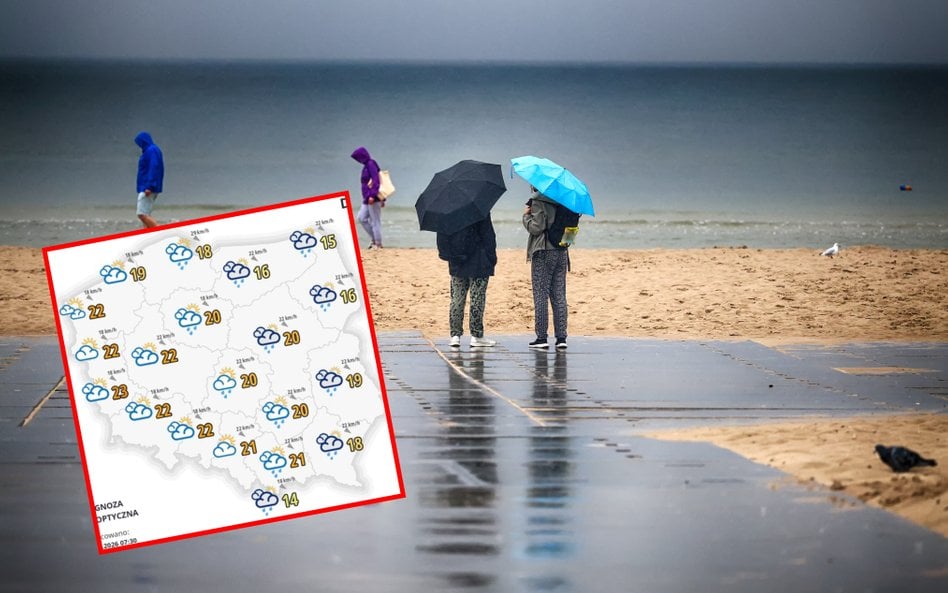Polska podzielona pogodowo. W połowie kraju chłód, deszcz i burze, w drugiej ocieplenie