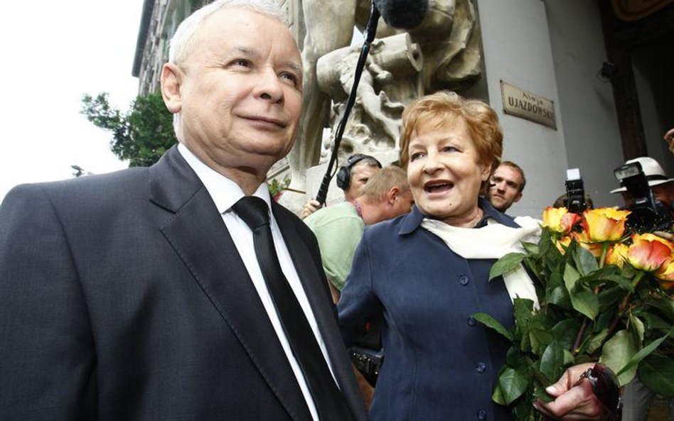 Jarosław Kaczyński i Zyta Gilowska