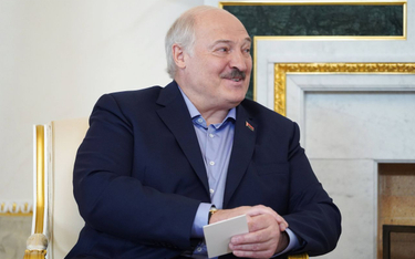Łukaszenko podczas spotkania z Putinem, Petersburg, lipiec 2023