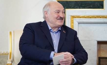 Łukaszenko podczas spotkania z Putinem, Petersburg, lipiec 2023