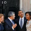 Premier Wielkiej Brytanii Gordon Brown (z lewej) rozmawiał wczoraj z prezydentem USA Barackiem Obamą