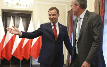 Andrzej Duda i Jeb Bush - czerwiec 2015 r.