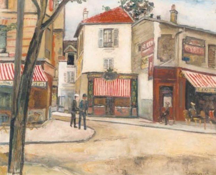 Grunsweigh uwiecznił zaułek na Montrmartrze.