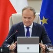 Premier Donald Tusk podczas posiedzenia rządu w KPRM w Warszawie