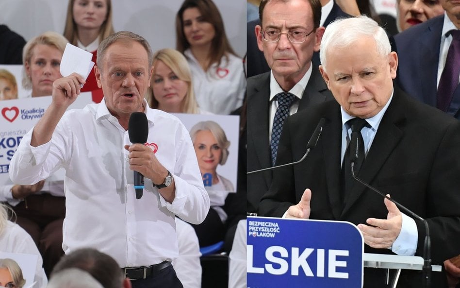 Donald Tusk i Jarosław Kaczyński