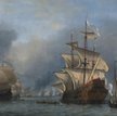Tak namalował w 1666 roku bitwę morską Willem van de Velde – kapitulacja Prince Royal