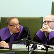 Sędziowie SN Jerzy Steckiewicz i Wiesław Błuś podczas rozprawy