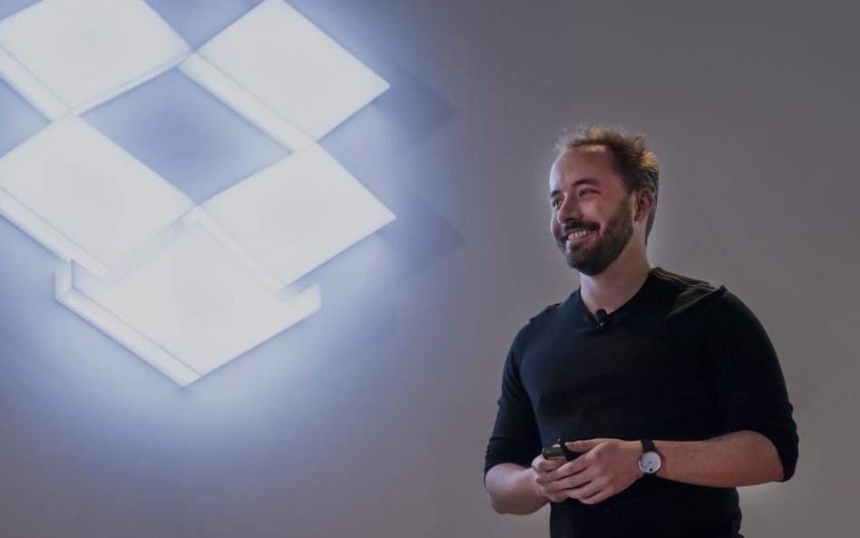 Drew Houston, prezes i załozyciel Dropbox Inc.