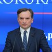 Minister sprawiedliwości, prokurator generalny Zbigniew Ziobro podczas konferencji prasowej w siedzi