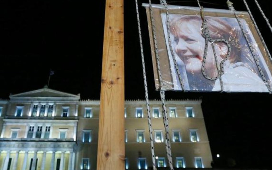 W Grecji Angela Merkel jest ulubionym celem ataków przeciwników oszczędzania