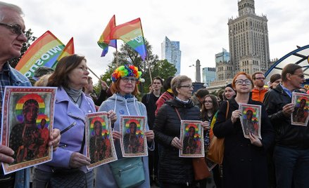 Protest w Warszawie po zatrzymaniu Elżbiety Podleśnej