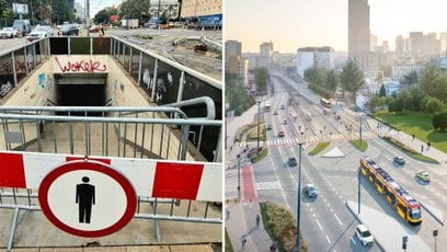 W ramach kompleksowej przebudowy skrzyżowania zamknięto przejście podziemne