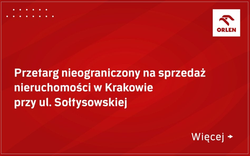 ORLEN S.A. ogłasza dnia 13.07.2026 roku przetarg nieograniczony na sprzedaż nieruchomości gruntowej zabudowanej budynkiem byłego Hotelu ORIENT