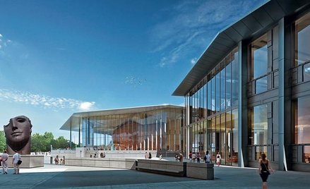Wizualizacja Centrum Kultury przy gdyńskim skwerze Kościuszki, projekt pracowni Fiszer Atelier 41. C