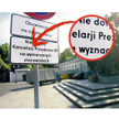 Błąd ortograficzny przed Belwederem