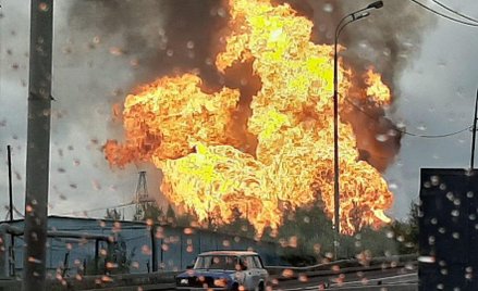 Pożar elektrowni pod Moskwą. Płoną zbiorniki z paliwem