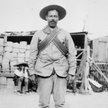 Pancho Villa (1878-1923) - zdjęcie prawdopodobnie z 1911 roku po zdobyciu Ciudad Juárez w czasie rew