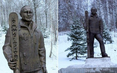 Pomnik Putina w ośrodku narciarskiego "Adżigardak"