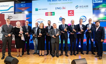 Grono laureatów „The Best of The Best”, czyli 10 spółek, których raporty sporządzane i utrzymywane s