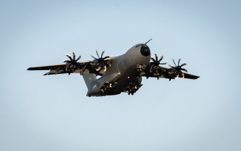 Luksemburski A400M Atlas w swym pierwszym locie. Fot./Airbus.