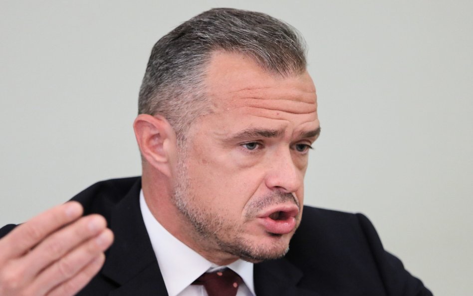 Sławomir Nowak podczas przesłuchania przez sejmową komisję śledczą w 2019 r.