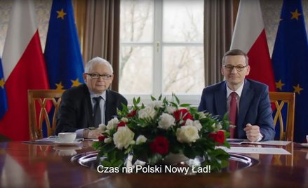 Jarosław Kaczyński i Mateusz Morawiecki zaprezentowali hasła Nowego Ładu w filmiku promocyjnym