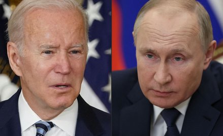 Prezydent USA Joe Biden i prezydent Rosji Władimir Putin