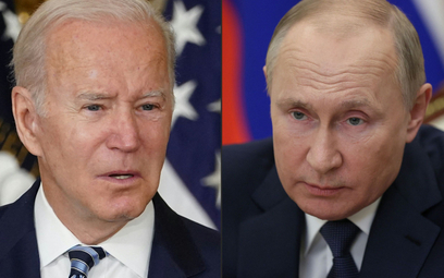 Prezydent USA Joe Biden i prezydent Rosji Władimir Putin