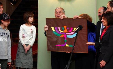 Chanuka w pałacu prezydenckim, grudzień 2007 r.
