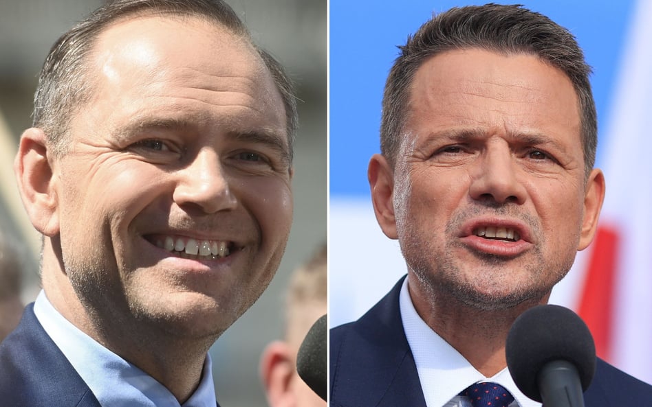 Karol Nawrocki i Rafał Trzaskowski