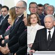 Premier Donald Tusk i prezes Prawa i Sprawiedliwości Jarosław Kaczyński