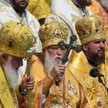 Patriarcha Filaret (w środku) podczas uroczystości z okazji 1030. rocznicy chrztu Rusi Kijowskiej, 2