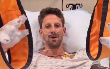 Romain Grosjean w szpitalu po wypadku