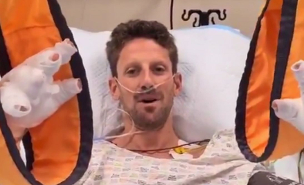 Romain Grosjean w szpitalu po wypadku