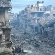 Ruiny miasta Bajt Lahija w północnej części Strefy Gazy, grudzień 2024