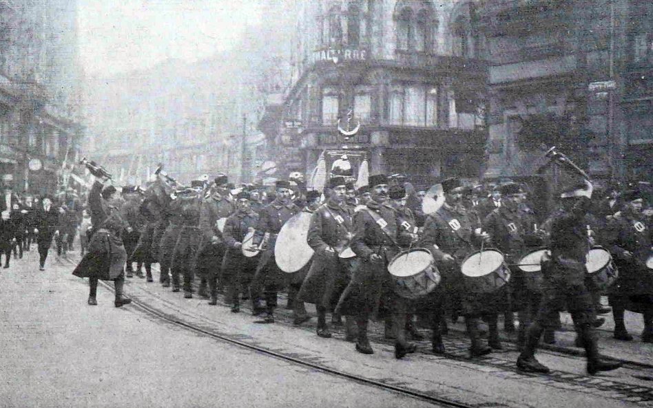 Marokański pułk armii francuskiej wkracza do Frankfurtu, 6 kwietnia 1920 r