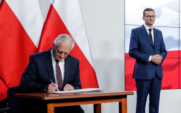 Morawiecki: Premiera Gowina chyba nie było na posiedzeniu rządu