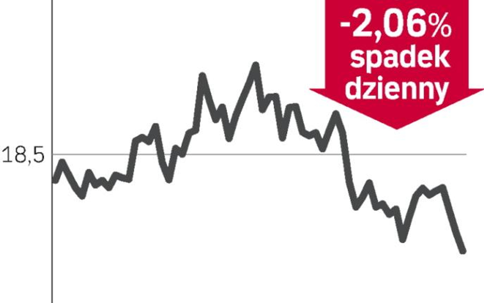 Akcje telekomu na równi pochyłej