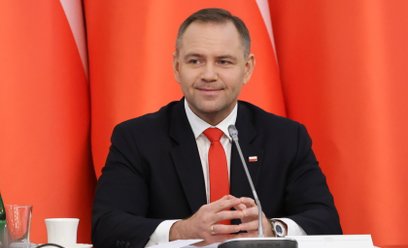 Prezydent RP Karol Nawrocki podczas posiedzenia Rady Gabinetowej w Pałacu Prezydenckim w Warszawie