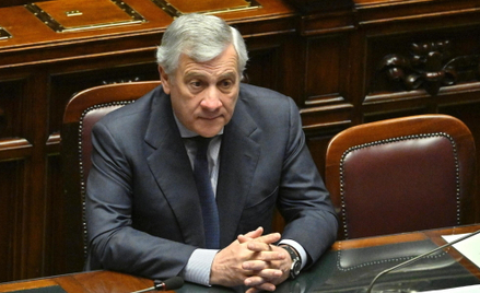 Antonio Tajani, od 2022 wicepremier i minister spraw zagranicznych Włoch, lider Forza Italia.