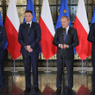 Od lewej: liderzy Nowej Lewicy, Polski 2050, PO i PSL - Włodzimierz Czarzasty, Szymon Hołownia, Dona