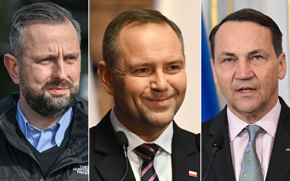 Władysław Kosiniak-Kamysz, Karol Nawrocki i Radosław Sikorski