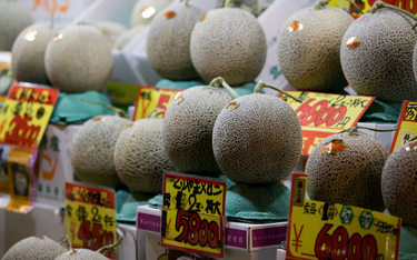 Rekord na rynku melonów. Dwa japońskie owoce sprzedane za 29 tys. dol.