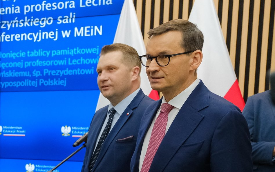 Przemysław Czarnek i Mateusz Morawiecki