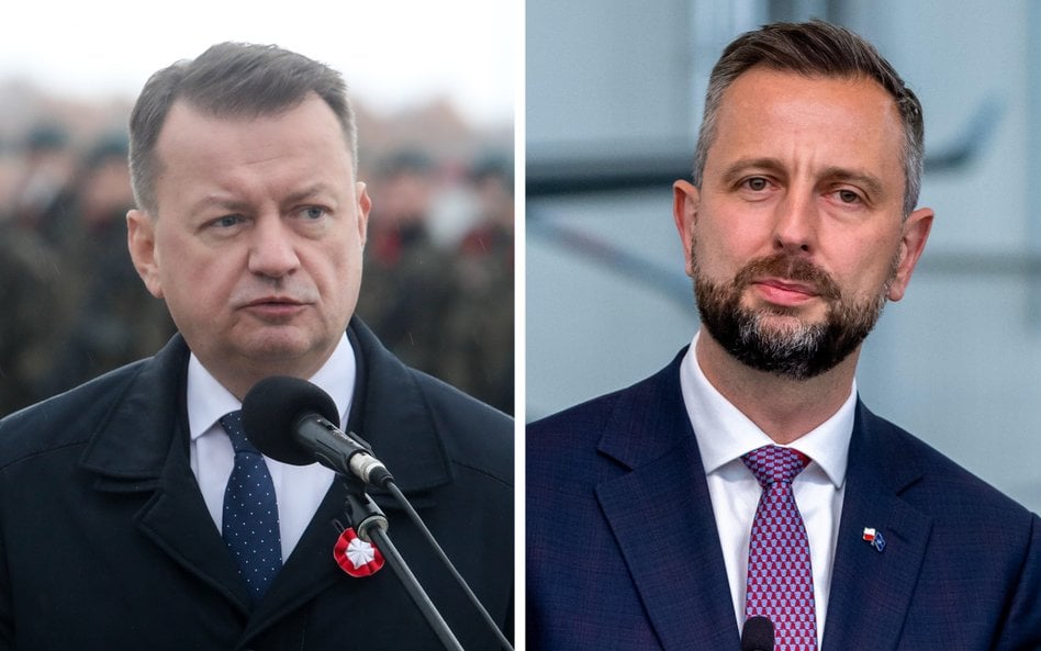 Mariusz Błaszczak, szef MON w latach 2018-2023, oraz obecny minister obrony Władysław Kosiniak-Kamys