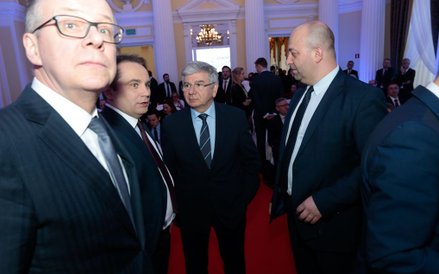 Jacek Trela - prezes NRA, Tomasz Pietryga - "Rzeczpospolita", Maciej Bobrowicz - prezes KRRP, Łukasz