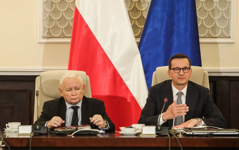 Jarosław Kaczyński i Mateusz Morawiecki