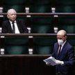 Prezes PiS Jarosław Kaczyński i przewodniczący PO Borys Budka
