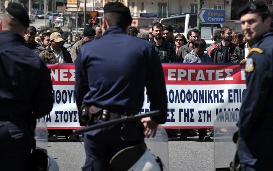 Zajście na Nea Manolada spowodowało protesty PAME pod Ministerstwem Obrony Cywilnej w Atenach