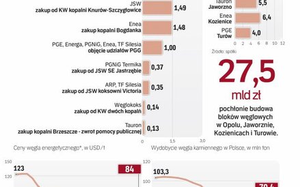 Kosztowne inwestycje w przemysł węglowy
